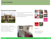 Tablet Screenshot of casacarlotta.net